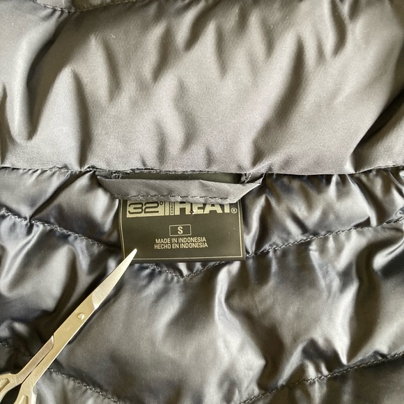 New 32 Degrees Navy Polyester Hooded Puffer Jacket size S - Picture 10 of 12